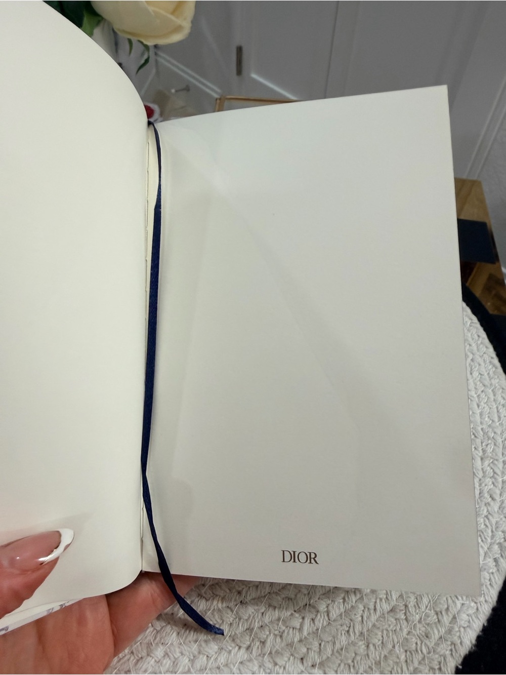 Christian Dior Blue Toile de Jouy Compact Mirror + Hardcover Ruled Notebook Set - Picture 6 of 8